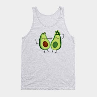 Cute avocados dancing Tank Top